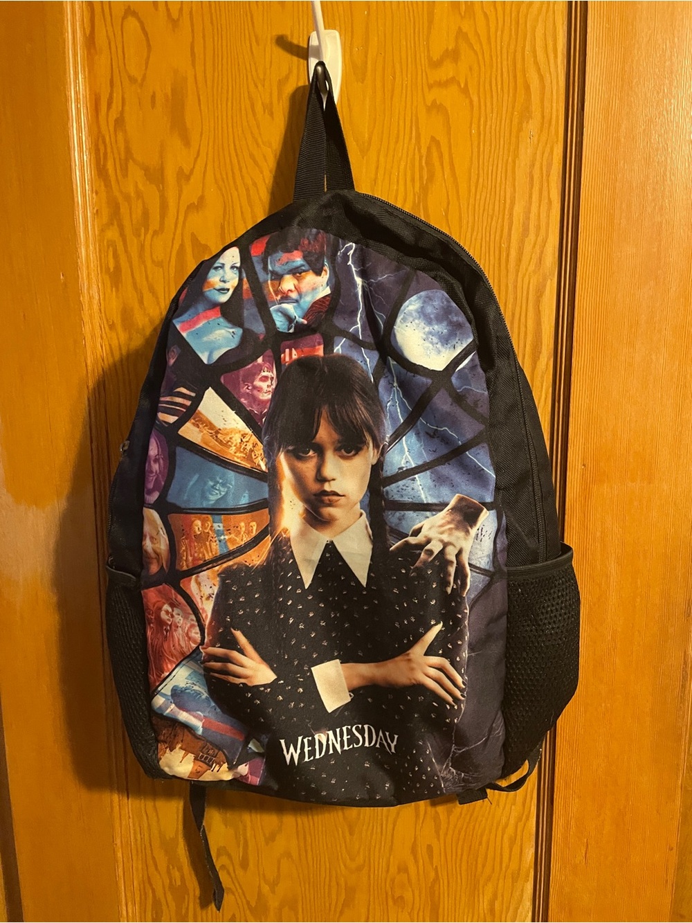 Wednesday Black Graphic Backpack